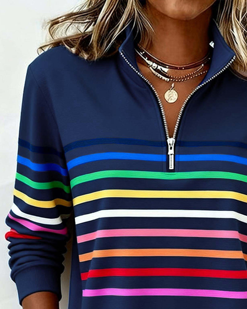 Kaelitha – Luźny sweter z kolorowym stylem