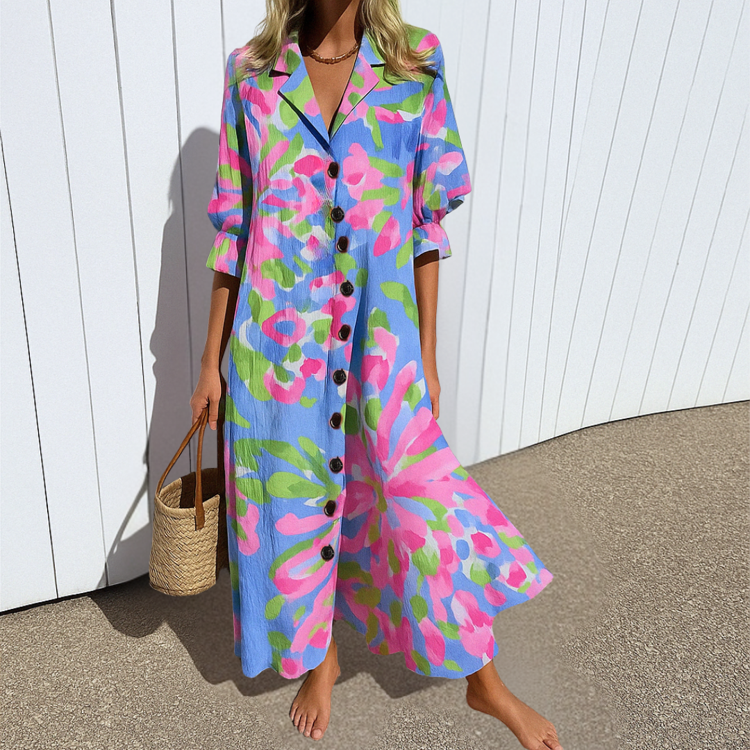 Talina – Elegancka sukienka wyszczuplająca w stylu boho