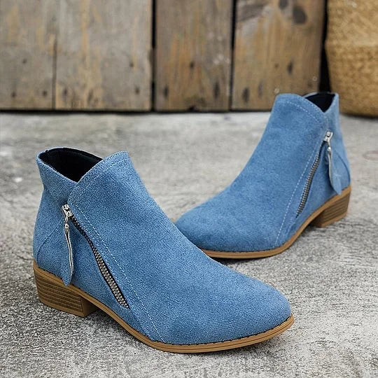 Inessa – Skórzane buty ortopedyczne za kostkę
