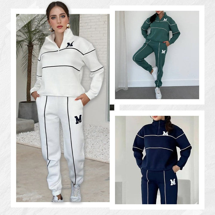 Jade - Bluza lniana casualowa komplet 2 sztuki