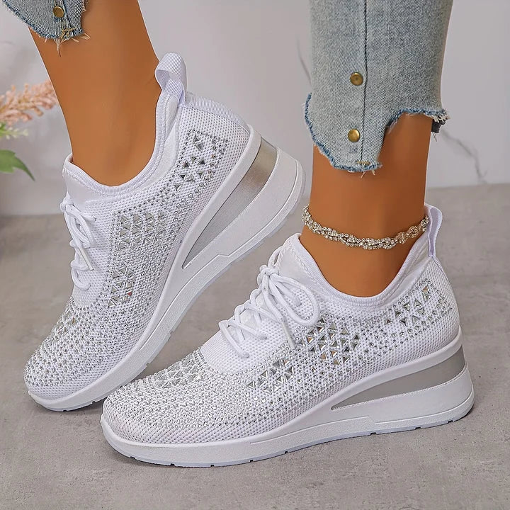Zielka – Modne buty ortopedyczne z cyrkoniami