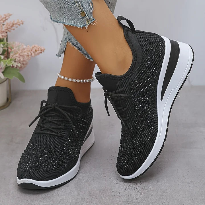 Zielka – Modne buty ortopedyczne z cyrkoniami