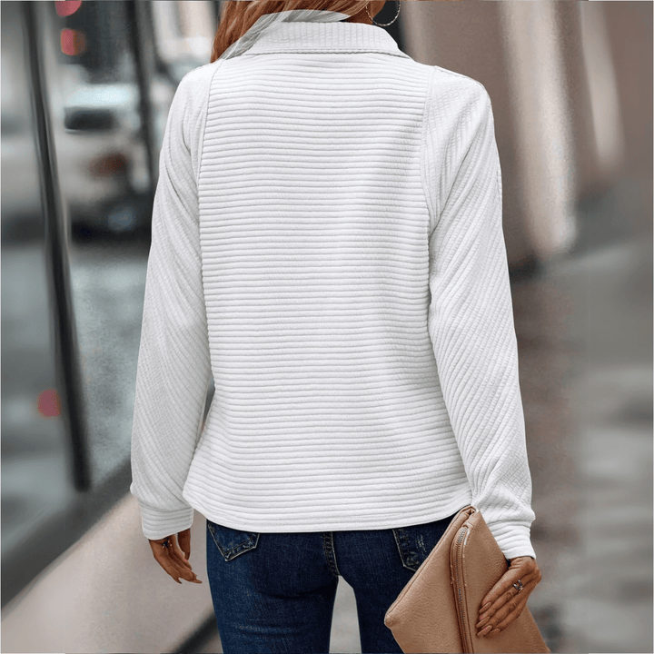 Tomira – Elegancki sweter z zamkiem