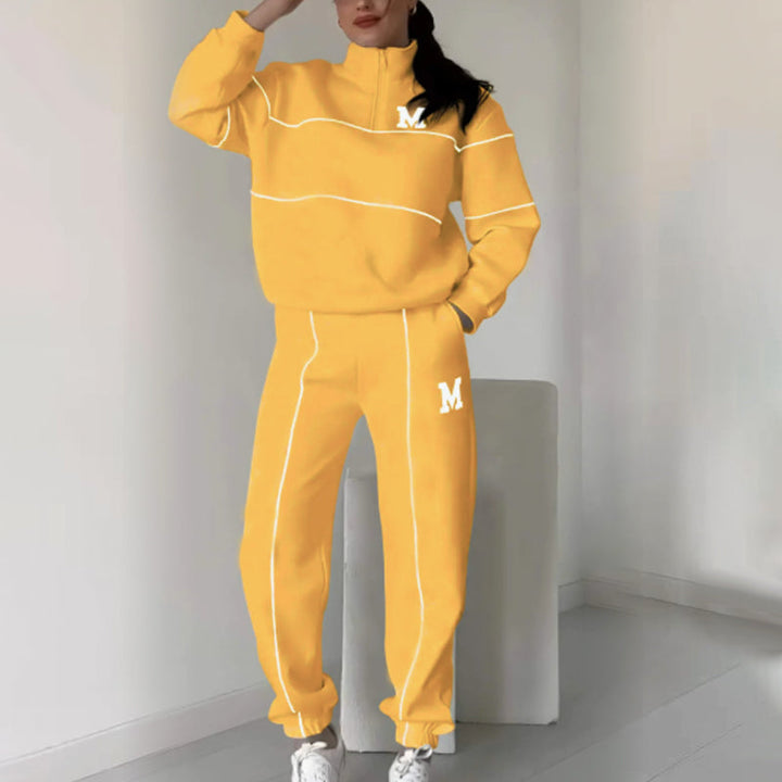 Jade - Bluza lniana casualowa komplet 2 sztuki