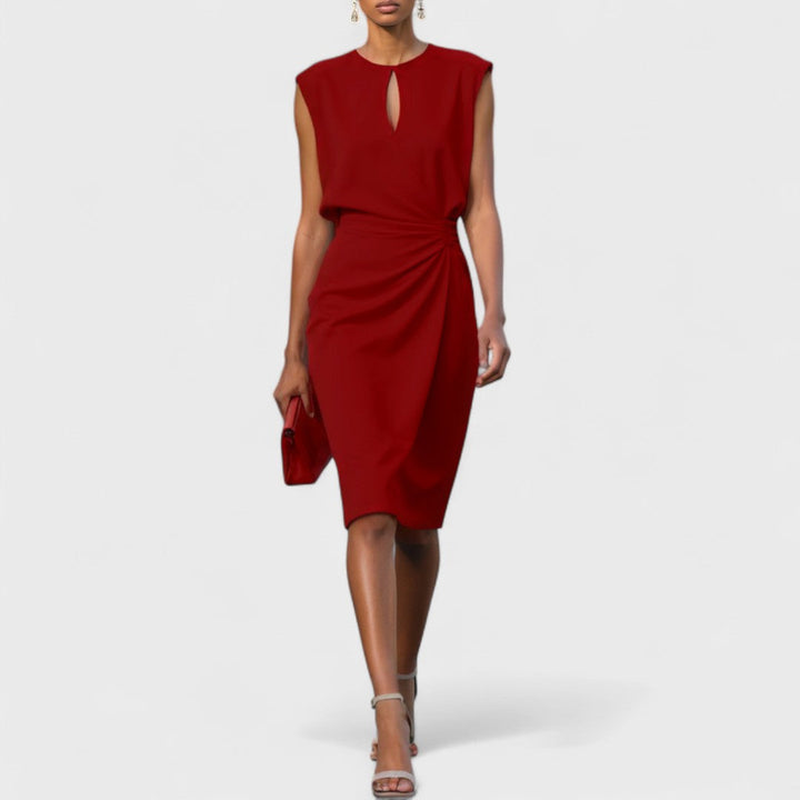 Olena – Elegancka sukienka kopertowa midi