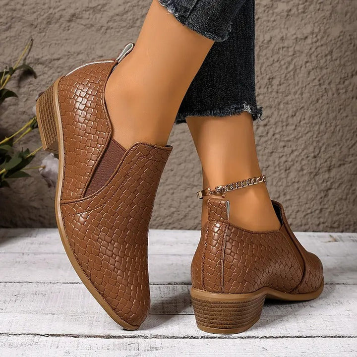 Zenona – Skórzane buty ortopedyczne Oxford