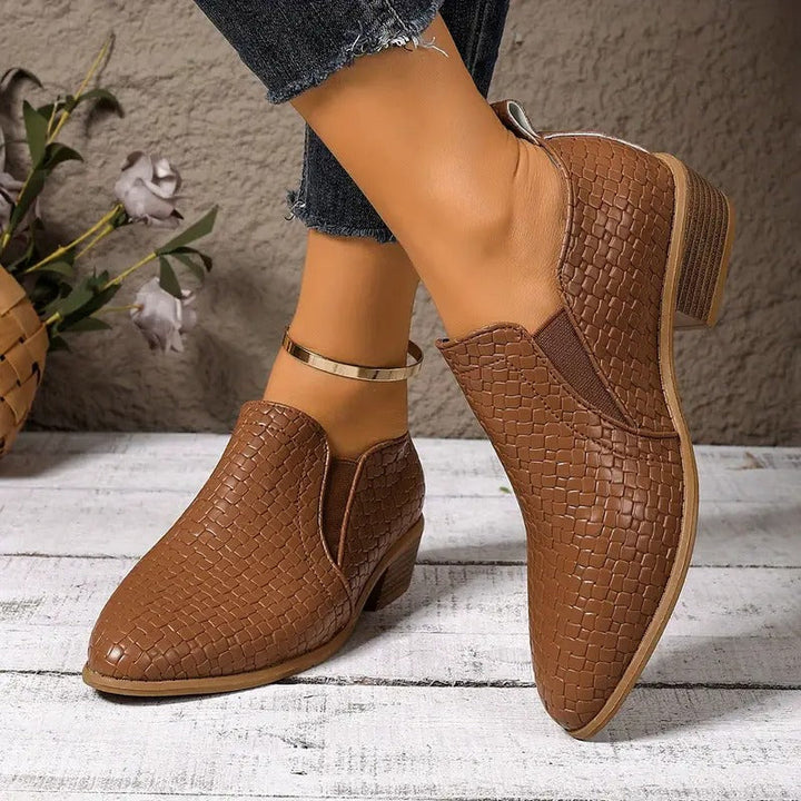 Zenona – Skórzane buty ortopedyczne Oxford