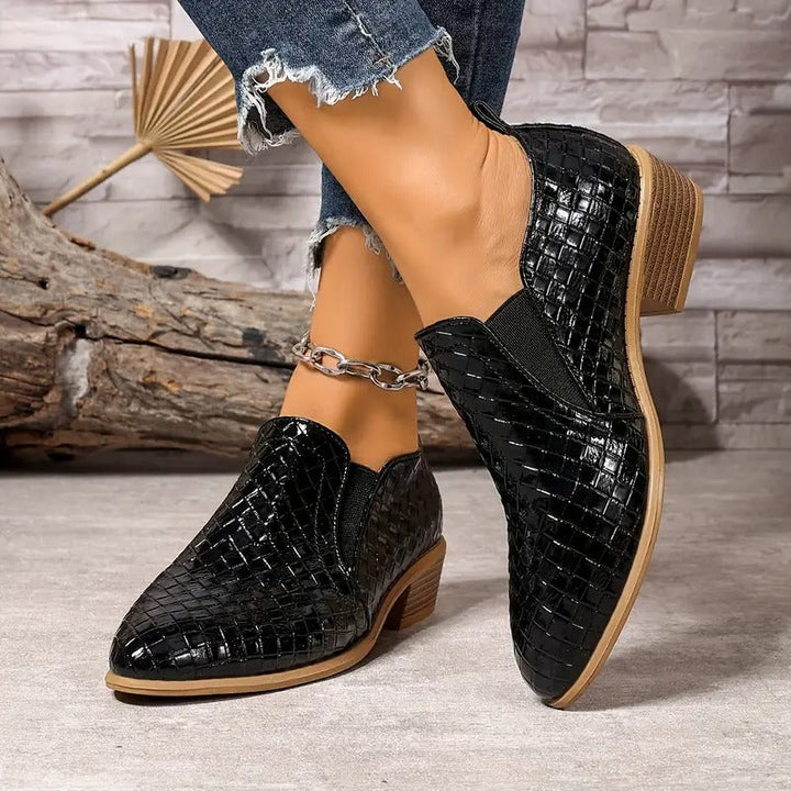 Zenona – Skórzane buty ortopedyczne Oxford